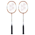 Yonex ZR 100 Light Aluminium Badminton Racquet Set of 2 - Orange, Strung, Lightweight for Beginners & Intermediate