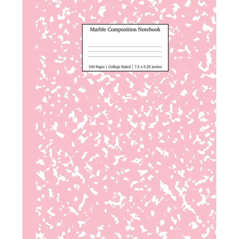 Marble Composition Notebook - 7.5 x 9.25 Inches, College Ruled, 50 Sheets