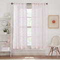 Kids Room Sheer Curtain Panel with Diamond Pattern - Multiple Sizes & Styles
