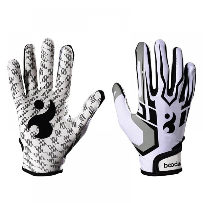 Youth Football Gloves Silicone Grip Receiver Gloves for Kids with Super Stick Ability