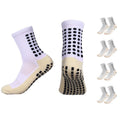 Youth Grip Soccer Socks - Athletic Sports Socks for Boys & Girls 4 Pairs