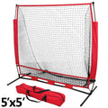 Portable Baseball Practice Net 5x5FT with Carry Bag for Softball & Batting Training