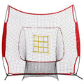 7 x 7 Ft Baseball Practice Net with Strike Zone Grid and Carrying Bag