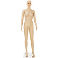 Female Mannequin Full Body Dress Form with Adjustable Head and Metal Base - 69 Inches