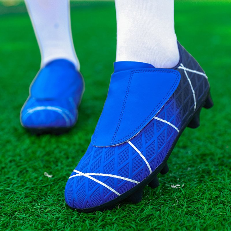 Variation: Modern X-6BU2 Kids Sneakers Non Slip Patchwork Training Shoes Blue 12-12.5 Years