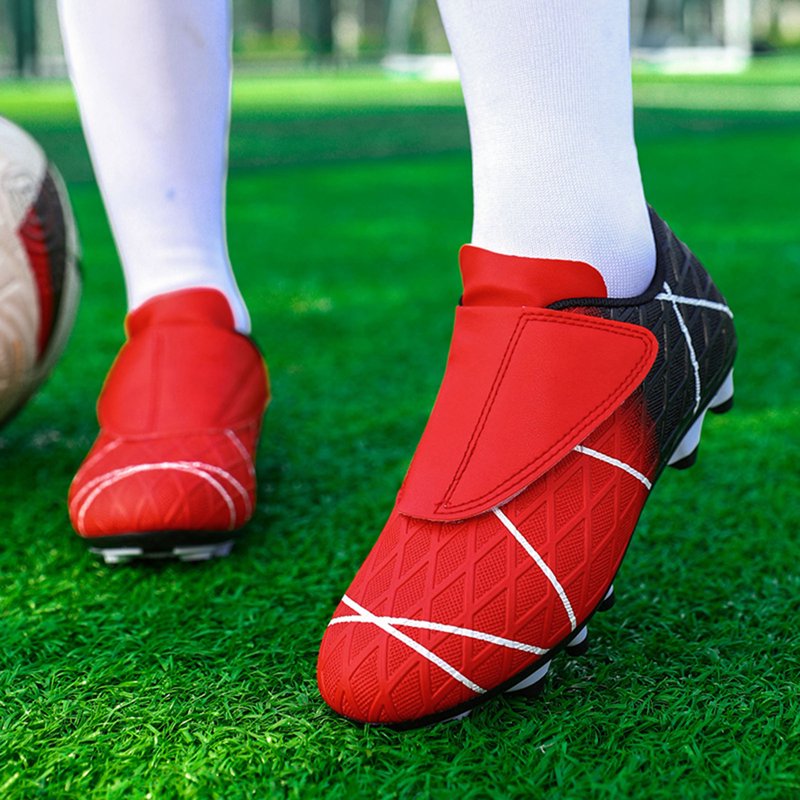 Variation of THIS listing: ZHOGXU Big Kids Football Sneakers Non Slip Patchwork Red 12-12.5 Years