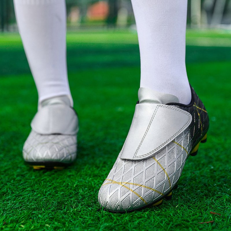 X-11 Silver Variation Kids Football Sneakers Non Slip Training Shoes - 5.5-6 Years