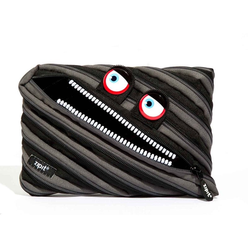 Wildlings Jumbo Pencil Case - Large Colorful Zippered Storage Bag for Kids and Supplies