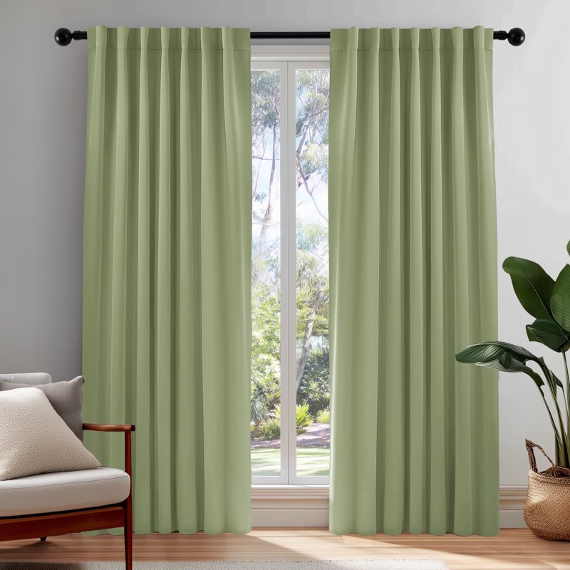 Blackout Curtains 2 Panels Thermal Insulated Room Darkening Drapes