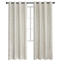 Blackout Curtains with Thermal Insulation - Light Beige, Room Darkening Drapes, Various Sizes & Patterns
