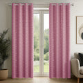 Blackout Curtains for Bedroom Light Pink 52x95 Inch Modern Geometric Drapes