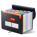 12-Pocket Expanding File Folder - Office Document Organizer, A4 & Letter Size