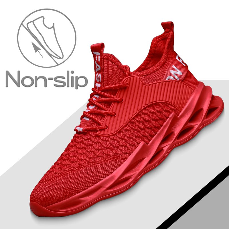 Men's Running Shoes Breathable Non-Slip Athletic Trainers for Gym and Sports