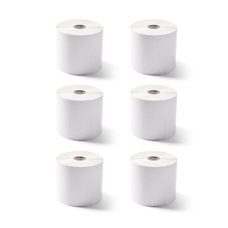 Zebra 4x1 Thermal Labels 2000D Shipping Labels - 6 Rolls, Permanent Adhesive