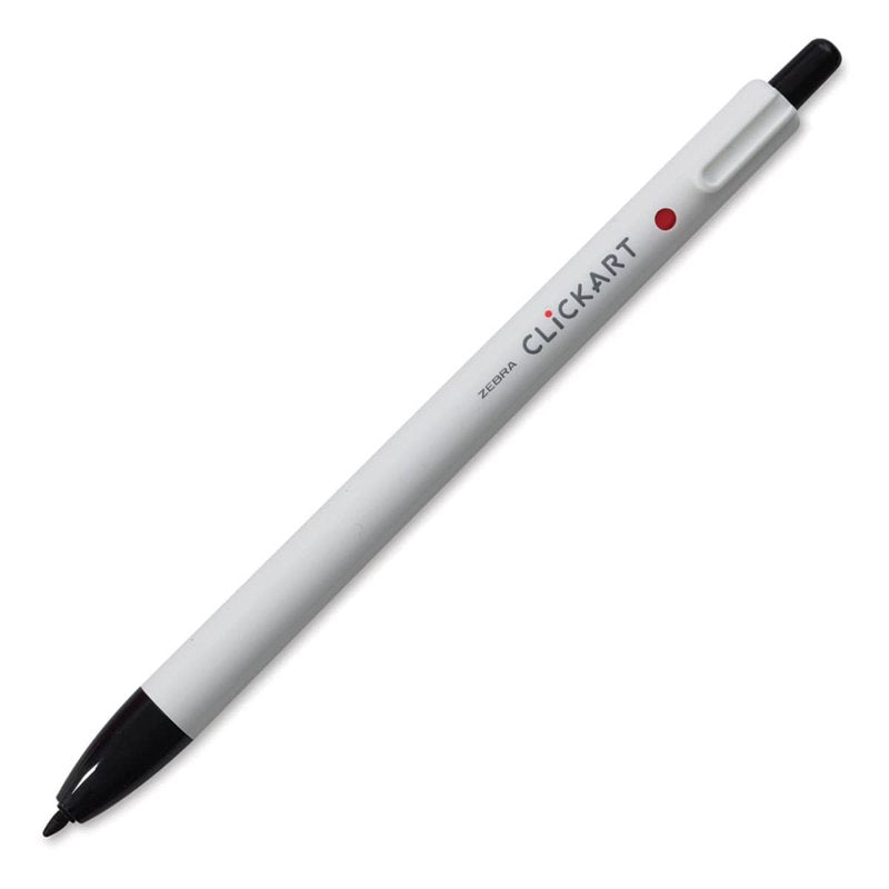 Retractable Marker Pen - Black Ink, Capless Design for Journaling & Drawing
