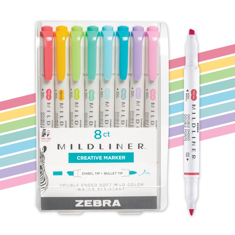Double-Ended Creative Highlighter Set for Planners and Art - 2 Pack