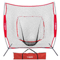 Portable Baseball & Softball Hitting Net 7x7ft with Carrying Bag - Practice & Training Equipment