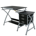 Adjustable Drafting Table with Stool, Art & Craft Workstation, Folding Design