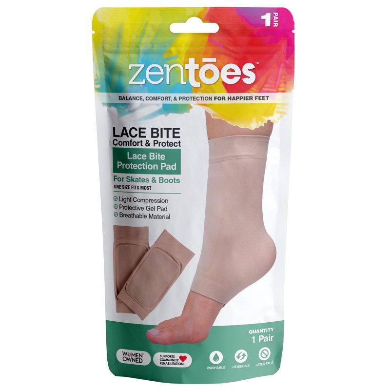 Padded Skate Socks for Lace Bite Protection - Hockey, Figure & Ice Skating