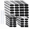 Chalkboard Style Labels Set with Markers - Water-Resistant Rewritable Self-Stick Labels for Pantry & Kitchen Organization - 244 Pieces