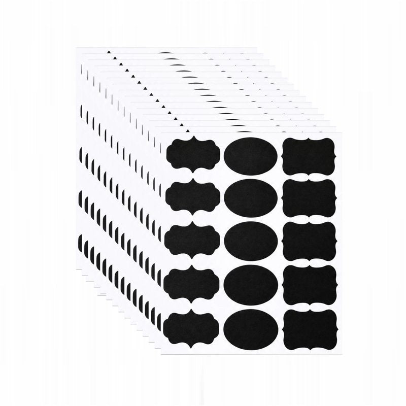 Waterproof Chalkboard Labels 450pcs - Reusable Self-Adhesive Kitchen & Pantry Stickers