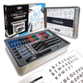 Calligraphy Pen Set with 32 Nibs & Ink Cartridges in Gift Tin
