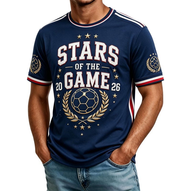 USA Soccer Jersey 2026 - Dark Gray, Size S - Short Sleeve Crewneck Fan Football Shirt