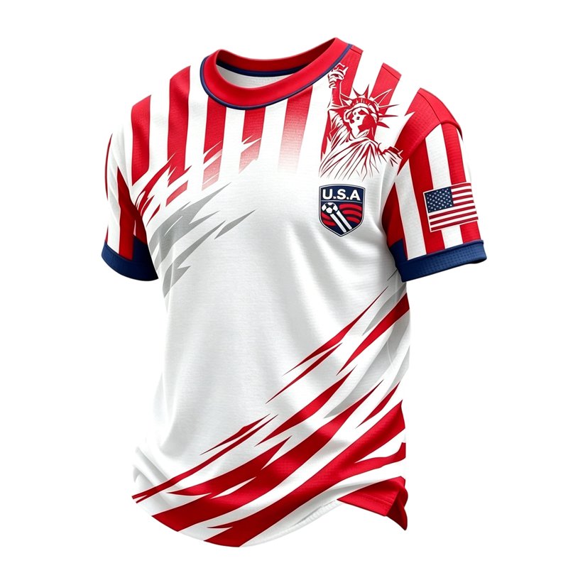 USA Soccer Jersey 2026 - Short Sleeve Crewneck - White, Size S