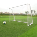 Portable 8x5x2.7 ft Soccer Goal with Net and Anchors – Outdoor Practice Training Aid, White