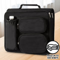2-Inch Zipper Binder with 3 Rings and Multi-Pocket Organizer for Students and Professionals