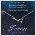 Constellation Zodiac Necklace - Astrology Pendant in Gold Silver Rose Gold