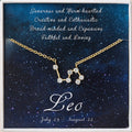 Horoscope Constellation Necklace - Zodiac Pendant in Gold, Rose Gold, Silver