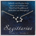 Horoscope Constellation Necklace in Gold Silver Rose Gold - Zodiac Pendant