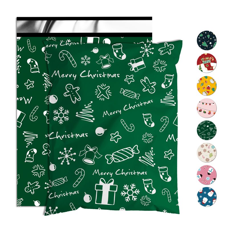 Christmas Poly Mailers 14.5x19