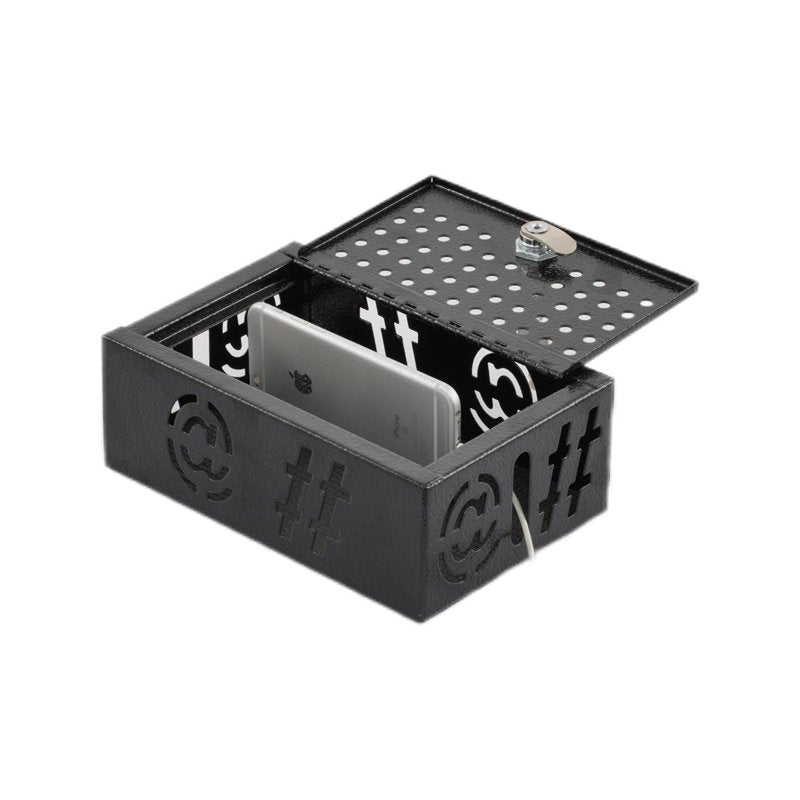 Cell Phone Lock Box with Key - Secure Smart Phone Safe for Classroom & Gym, 8.25x5.5x2.5 inches