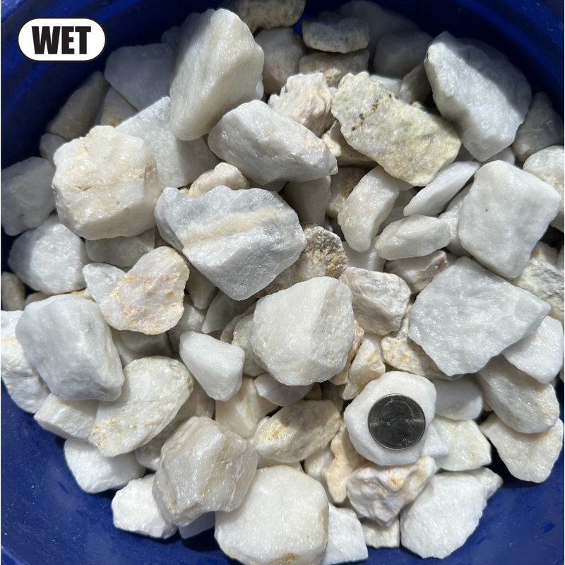 11 lbs Big Dolomite White Gravel Stones for Landscaping & Water Features