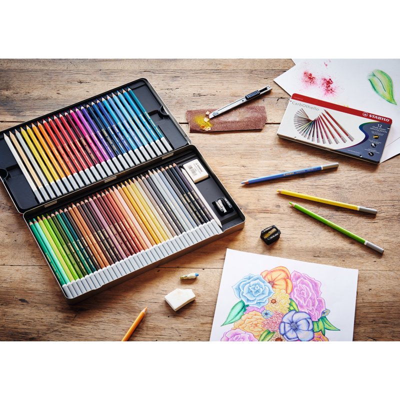 Pastel Pencil Set - 60 Colors Chalk Pastel Drawing Pencils for Artists