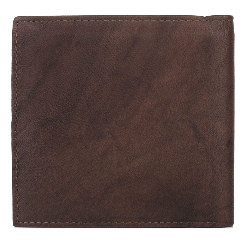 Men's Leather Wallet with Card Slots & Key Holders - Multiple Colors