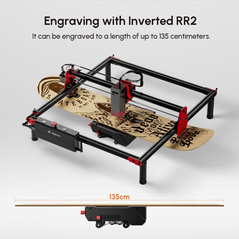 Laser Engraver Rotary Roller for Cylindrical Objects 360° Adjustment