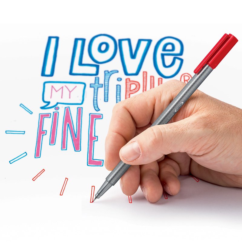 Staedtler Triplus Fineliner Marker Set - Super Fine Water-Based Ink, 20 Colors