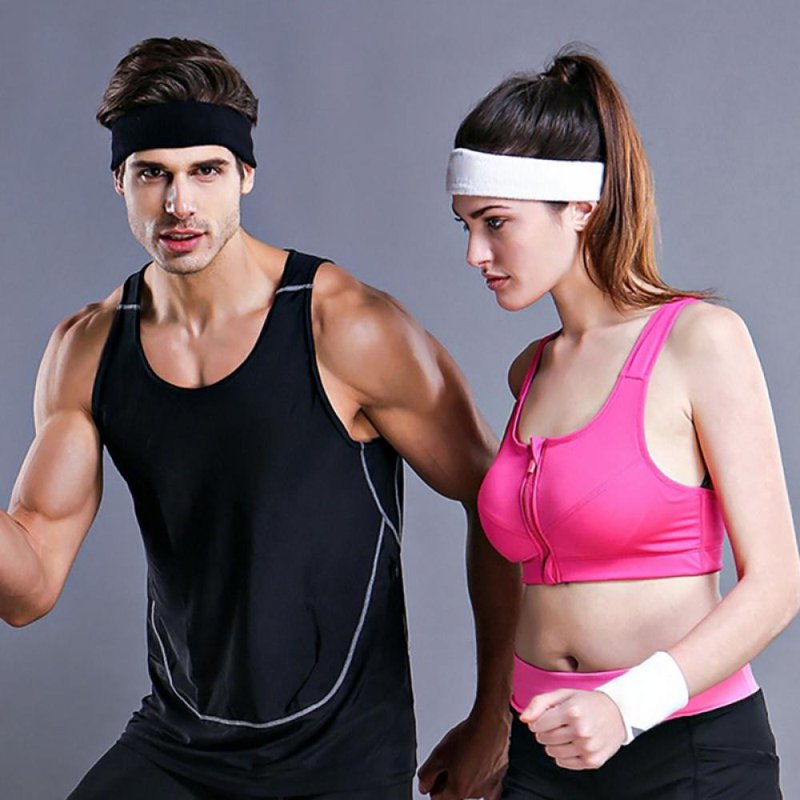 Sports Headbands 8 Pack Moisture Wicking Cotton Sweatbands for Running Yoga & Fitness