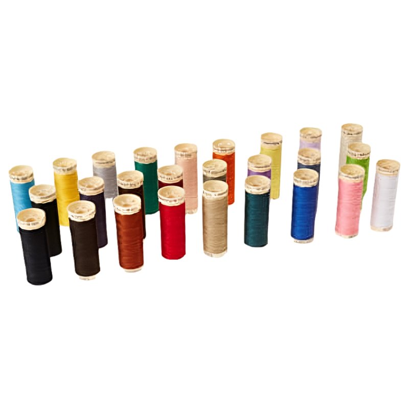 Multicolor Polyester Sewing Thread 26 Spools, 110 Yards Each - General Purpose