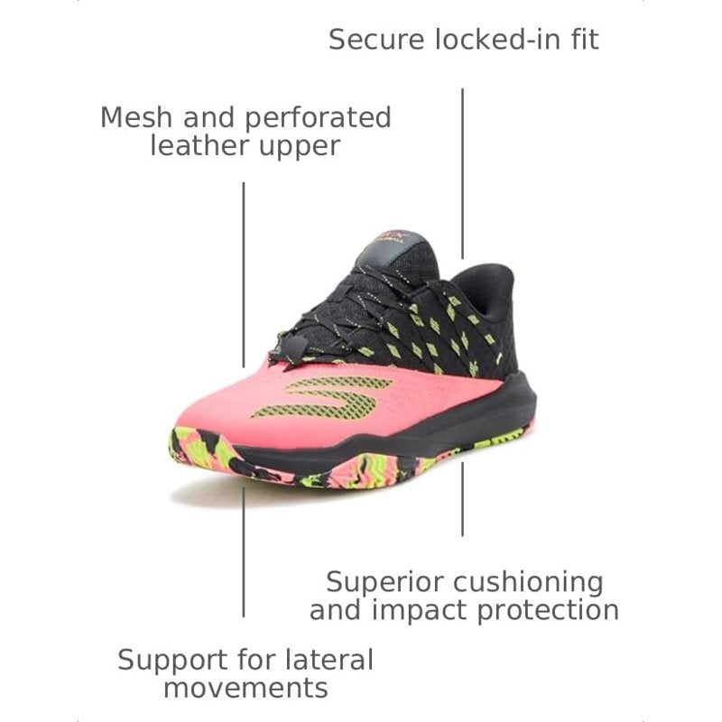 Men's Pickleball Sneakers - Breathable Mesh, Cushioned Lightweight Athletic Shoes