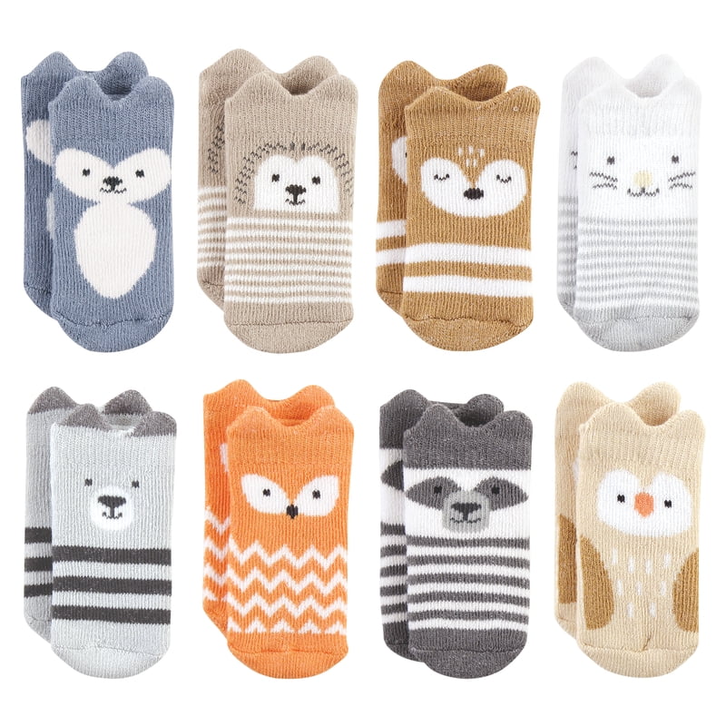 Cotton Rich Baby Socks Pack - Multicolor Boy Woodland 0-6 Months