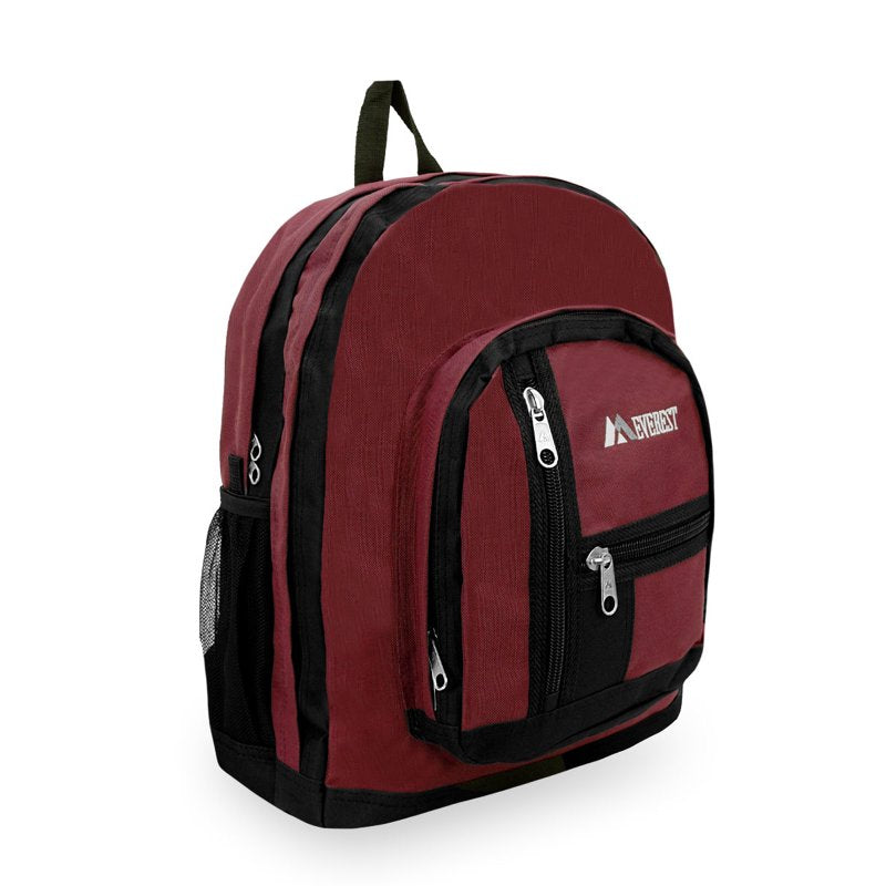 18-Inch Unisex Double Main Compartment Backpack for School Travel & Sports