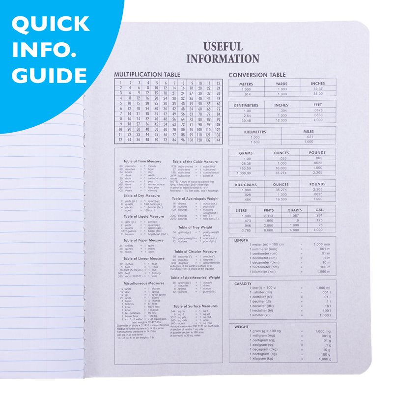 Black Marble Composition Notebook - Wide-Ruled, 100 Sheets, School & Office Use