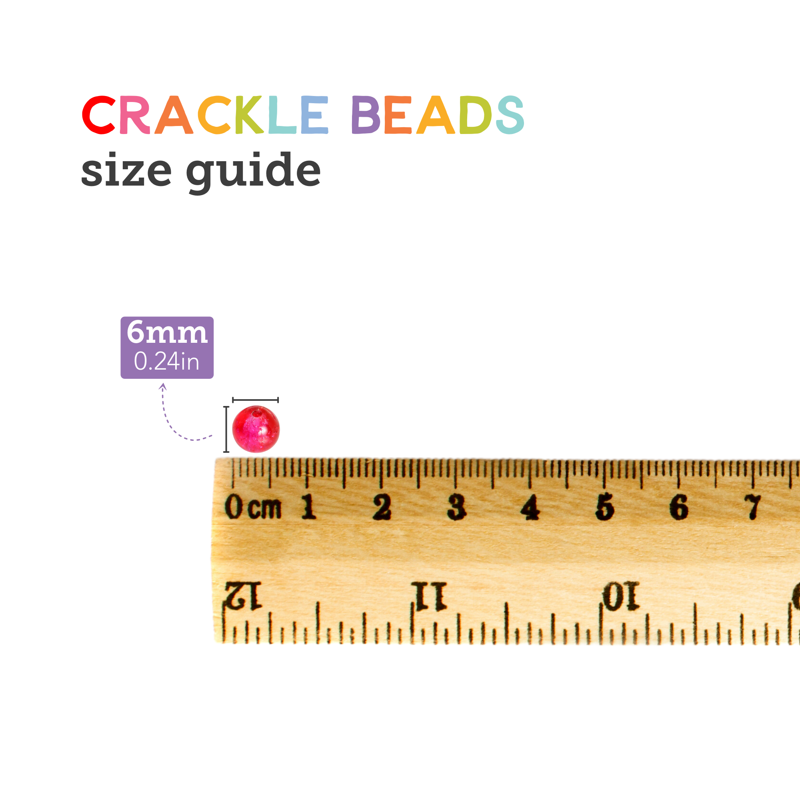 Glass Beads Jewelry Making Kit 24 Colors 1100pcs 6mm Craft Supplies
