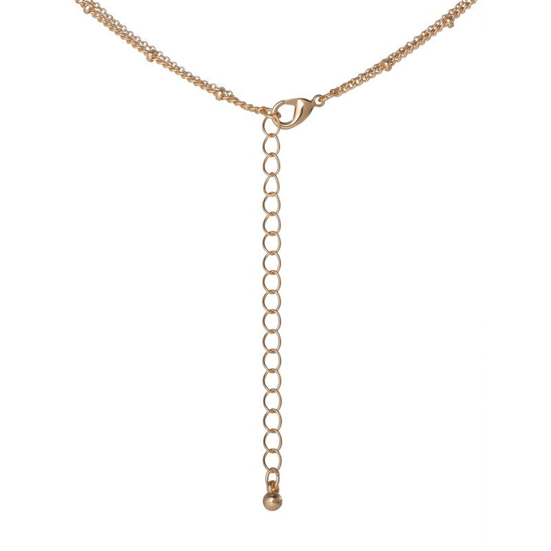 Women's Layered Charm Necklace with Decorative Charms - Adjustable & Lightweight