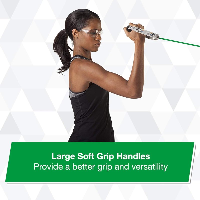 Heavy Resistance Latex Tubing with Soft Handles - Full-Body Workout, Rehabilitation