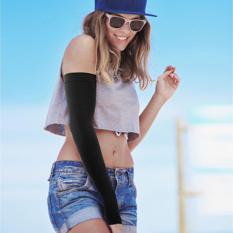 UV Arm Sleeves for Sports & Outdoor Activities - Full Hand Protection, Cooling Fabric